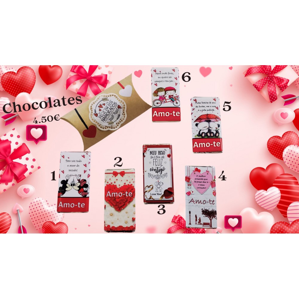 Tablet Chocolate Namorados 100g